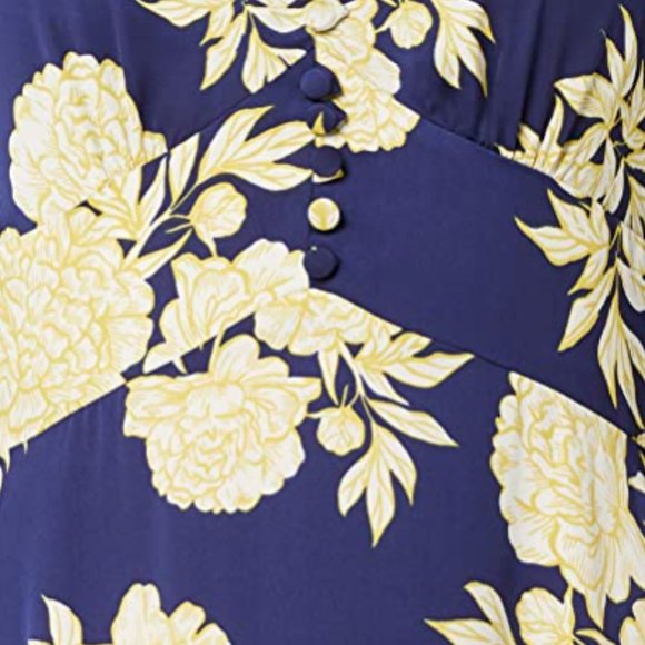 NWT TRUTH & FABLE Women's Midi Floral A-Line Dress - Picture 2 of 3